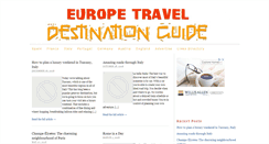 Desktop Screenshot of europetraveldestinationguide.com