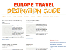 Tablet Screenshot of europetraveldestinationguide.com